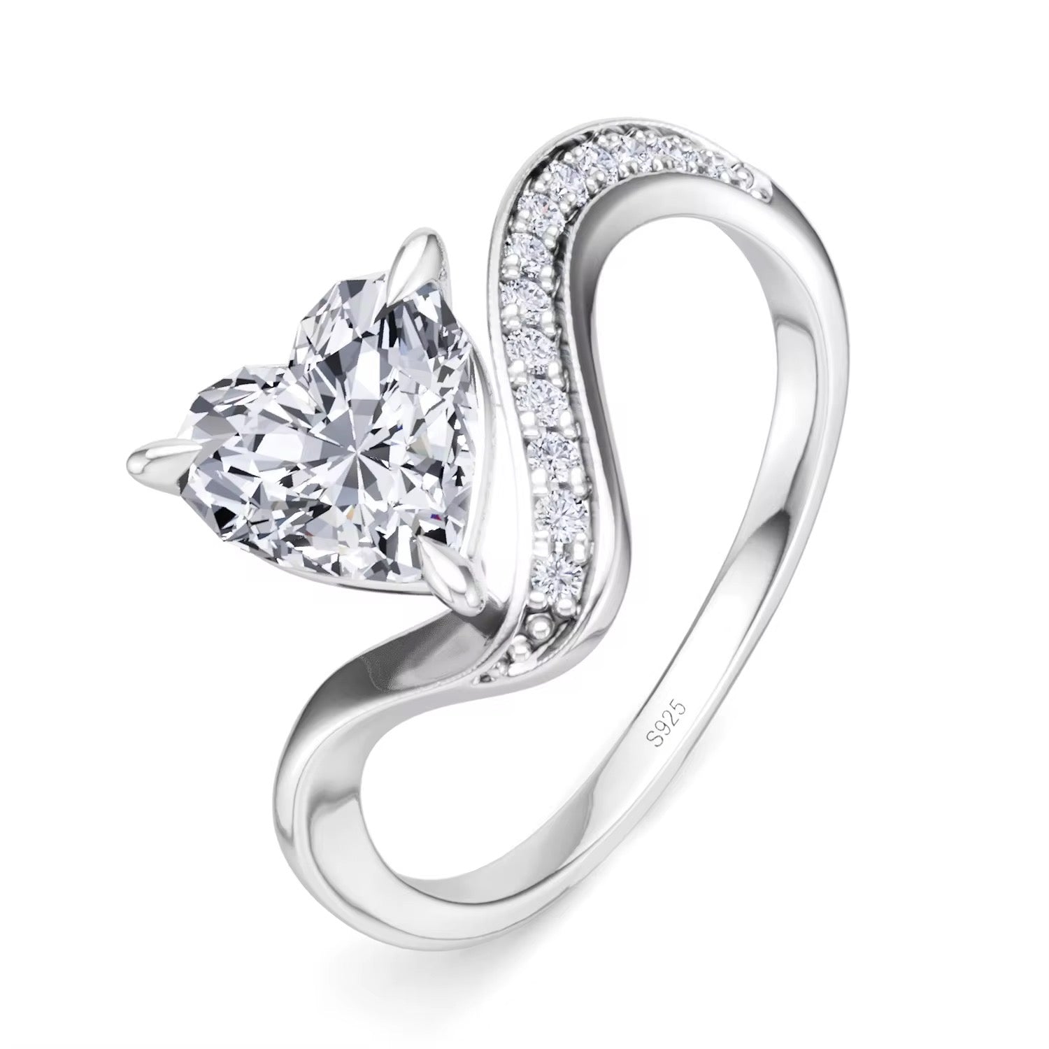 Enchanted Heart Sterling Silver Ring